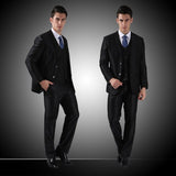 (Jacket+Vest+Pants+Tie) 2015 New Men Wedding Suits Slim Tuxedo Brand Fashion Formal Costumes Business Dress Suits Blazer H0285