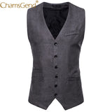 New Arrival Men's Classic Formal Business Slim Fit Dress Vest Suit Tuxedo Waistcoat Single Breasted V Neck Blazer Vests 90327