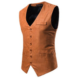 New Arrival Men's Classic Formal Business Slim Fit Dress Vest Suit Tuxedo Waistcoat Single Breasted V Neck Blazer Vests 90327
