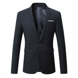 Business Man Formal Blazers Mens Slim Fit Tuxedo Formal Suits Office Workout Man Blazer for Formal Occassion Meeting Party 90327