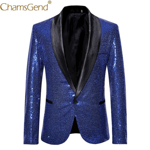 Men Party Blazers Stylish Bling Sequins Tuxedo Formal Suits Man Fashion Jacket Coat for Carnival Party Dance Show 90327