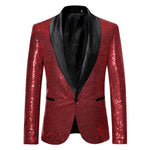 Men Party Blazers Stylish Bling Sequins Tuxedo Formal Suits Man Fashion Jacket Coat for Carnival Party Dance Show 90327