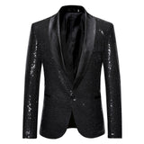 Men Party Blazers Stylish Bling Sequins Tuxedo Formal Suits Man Fashion Jacket Coat for Carnival Party Dance Show 90327