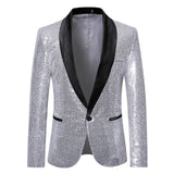 Men Party Blazers Stylish Bling Sequins Tuxedo Formal Suits Man Fashion Jacket Coat for Carnival Party Dance Show 90327