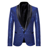 Men Party Blazers Stylish Bling Sequins Tuxedo Formal Suits Man Fashion Jacket Coat for Carnival Party Dance Show 90327