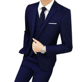 Three Piece Business Party Best Men Suits Peaked Lapel Two Button Custom Made Wedding Groom Tuxedos Jacket Pants Vest костюм