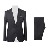 Formal Mens Suits with Pants Men's Blazer Slim Fit Wedding Male Groom Tuxedos suit Prom (Jacket+Pants) costume homme костюм